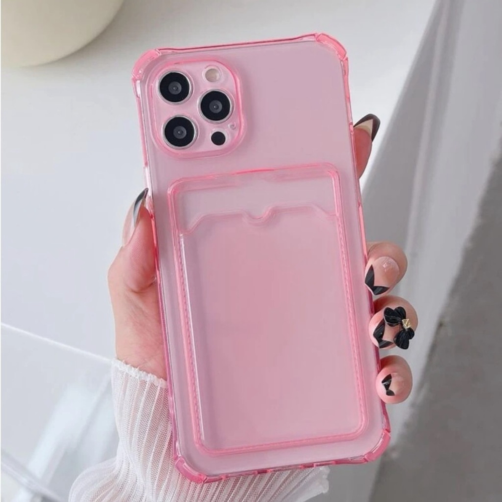 ⚠️Clearance iPhone 15/Pro/Pro Max Pink Transparent Phone Case SAU - Picture 3 of 4